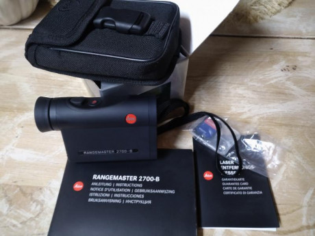 Hola se vende telémetro Leica CRF 2700b con muy poco uso comprado nuevo el año pasado 500€
Saludos 00