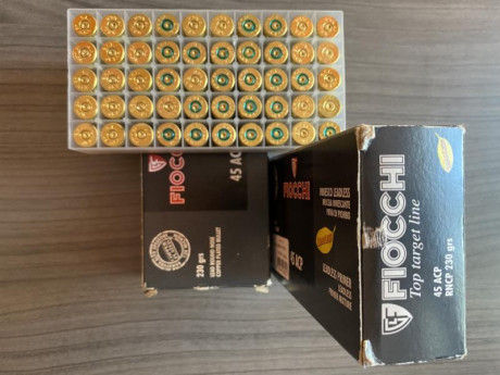 Vendo 350 vainas del 45 acp de Fiocchi Top Target y Black Mamba con un solo disparo. VENDIDAS 00