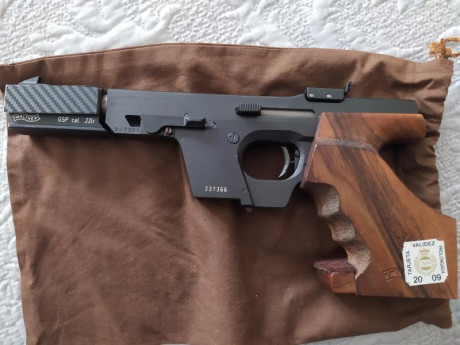 Vendo mi pistola Walther GSP modelo Black Magic del calibre 22lr. La entrego con dos cargadores, un contrapeso 41