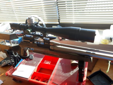 Vendo Air Arms EV2 mui pouco uso, e mira Nikko Sterling 10-50x60 MK3. Va con air striper e outros extras 11