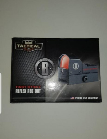Vendo visor holográfico Bushnell  modelo first strike automático. Esta como nuevo. Muy poco uso.
Barcelona
Precio 02