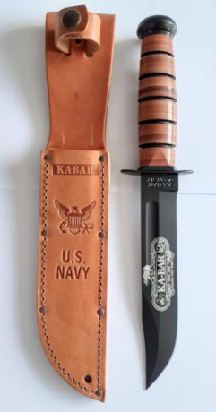 Cuchillo Ka bar conmemorativo  120 aniversario 1898/2018 con emblema de la USN nuevo sin uso ni marcas 01