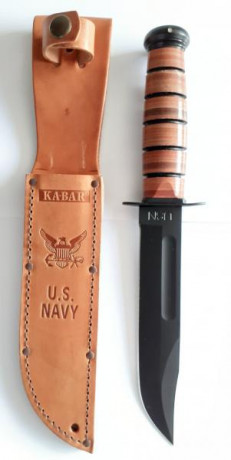 Cuchillo Ka bar conmemorativo  120 aniversario 1898/2018 con emblema de la USN nuevo sin uso ni marcas 00