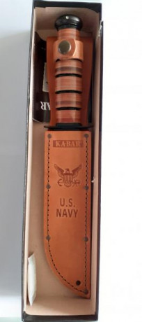 Cuchillo Ka bar conmemorativo  120 aniversario 1898/2018 con emblema de la USN nuevo sin uso ni marcas 11