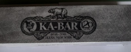 Cuchillo Ka bar conmemorativo  120 aniversario 1898/2018 con emblema de la USN nuevo sin uso ni marcas 10