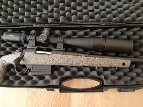 Buenas. Vendo rifle bergara HMR cal 6.5 CREEDMOOR. cañon pesado de 21mm y 24 pulgadas. Base warne de.acero 02