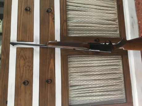 Se vende rifle Browning BAR I en perfecto estado de maderas y funcionamiento.
Alza micrométrica que permite 01