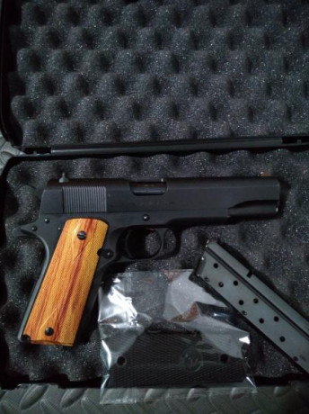 VENDIDA pistola Colt 1991 cal/ 9 mm. Su estado es excelente, disparador afinado y seguro de empuñadura 92