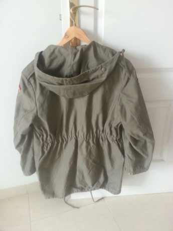 Vendo dos parkas surplus del BW, son gruesas e incluyen un forro desmontable, tengo dos tallas

-Para 00