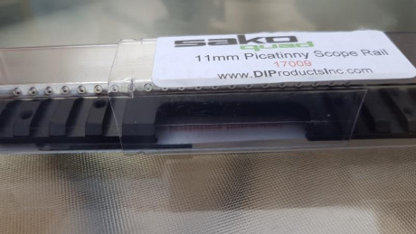 Buenas
Se vende base Weaver , Picatinny para sako quad
Esta completamente nueva, sin estrenar.
Del Prestigioso 02