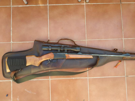 Se vende monotiro Baikal en cal 30/06, con monturas y visor Bushnell 1'5-6x42. Esta en perfecto estado 02