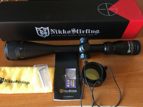 VENDO VISOR NIKKO STIRLING MOUNT MASTER ILUMINADO (ROJO-VERDE)  de 6-18x44 ULTIMO MODELO.. En perfectas 02