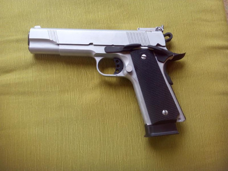 Hola, vendo pistola tipo 1911
Marca Norinco
Modelo sport cromo
Calibre 45 ACP
Poco uso
Único propietario
Comprada 02