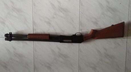 Se vende esta escopeta de corredera fabarm sdass sin uso cal 12/76 y cubre rosca en boca.
Precio 500€
Gastos 00