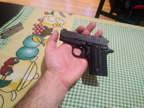 Vendo pistola subcompacta Sig Sauer P238 Black Nitron calibre 9 mm corto.

Comprada nueva hace 2 años 60