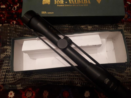 VENDO VISOR IOR VALDADA  
4X32 DE 1 PULGADA
NO CAMBIOS SOLO VENTA
Precio fijo 290 € con envío incluido.
Se 01