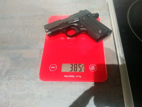 Vendo pistola subcompacta Sig Sauer P238 Black Nitron calibre 9 mm corto.

Comprada nueva hace 2 años 80