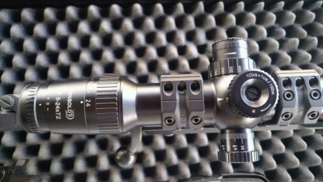 Hola se vende visor Hensoldt Zeiss 6-24x72 retícula mildot tubo de 34mm con monturas sphur comprado nuevo 00