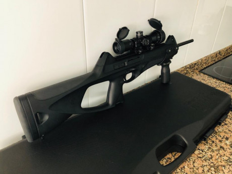 Se vende fusil seminuevo Beretta CX4 storm en calibre 9x19 Parabellum.
Estado de funcionamiento y de conservación 01