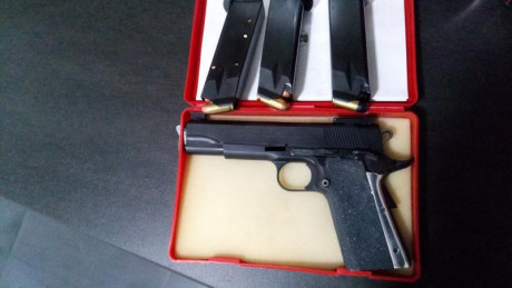 Se vende Pistola Llama Max 2 calibre 45 Acp
Marca Llama, Gabilondo y Cía. S.A
13+1
3 cargadores
con caja 00