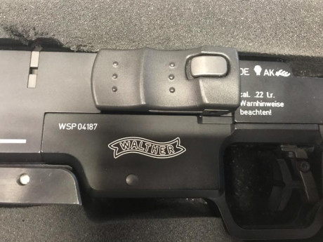 Pongo a la venta una Walther SSP con pocos tipos y muy cuidada. Un solo propietario y comprada en 2014. 20