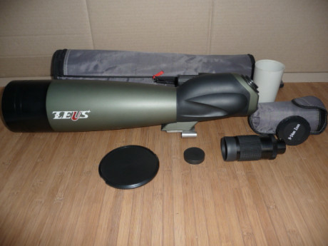 Vendo Telescopio terrestre marca ZEUS, modelo TS-100 de 22x67x100mm. Se acompaña tripode especial en acero 00