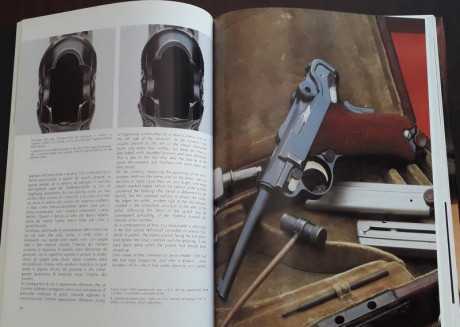 Libro de gran formato 335x245 mm sobre la historia y la técnica de las pistolas suizas. Con texto en italiano 00