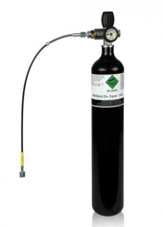 Vendo Scuba Botella 3 Lts Midland Pcp, está a estrenar. 200 euros, portes a parte, la botella está en 00