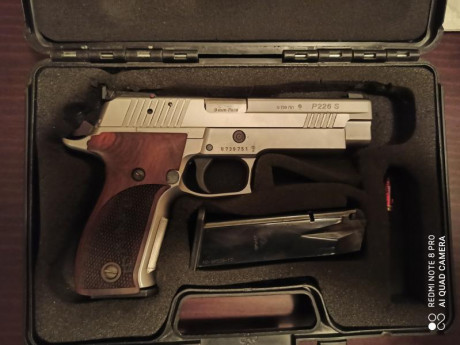 Vendo sig Sauer p226 S siempre utilizada para precisión arma muy precisa y equilibrada se regala otro 00