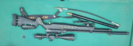 Seminueva, 2 bombonas, 2 cargadores, silenciador, bipode, sin visor.
450€ 
630936544 01