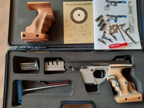 Vendo WALTHER GSP EXPERT, calibre 22 LR y kit del 32, en perfectas condiciones de funcionamiento. Cacha 02
