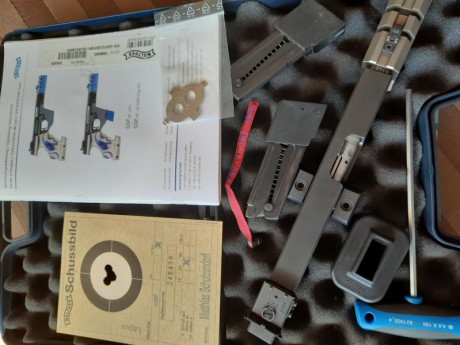 Vendo WALTHER GSP EXPERT, calibre 22 LR y kit del 32, en perfectas condiciones de funcionamiento. Cacha 10