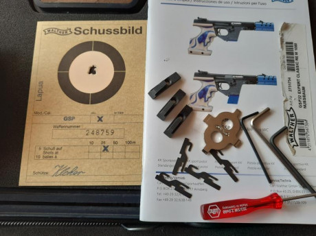 Vendo WALTHER GSP EXPERT, calibre 22 LR y kit del 32, en perfectas condiciones de funcionamiento. Cacha 20