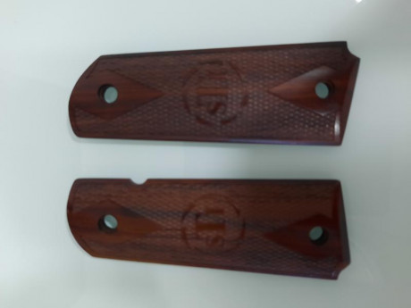 Buenas
Se vende cachas para 1911 originales STI, estado reestreno, poquísimo uso, precio 40 €, envio peninsular 01