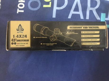 Vendo visor utg 1-4x24 ideal carabina de aire, 22 o similar, tiene torretas balísticas , no se ha llegado 10
