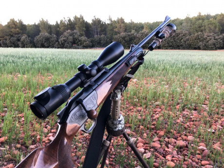 Buenas, se vende BLASER R8 LUXUS con dos cañones, uno del 7mm BM y otro del 300 WM. Visar Swarovski Z6i 02