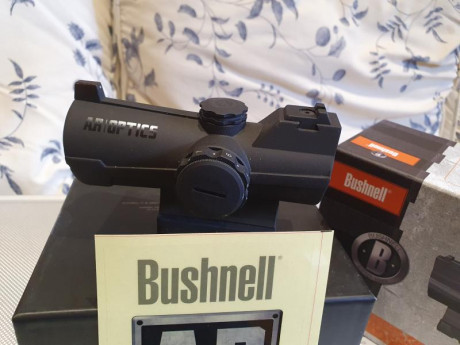 Vendo punto rojo BUSHNELL INCINERATE sin usar todo con su caja y accesorios originales. Vendo por 150 01
