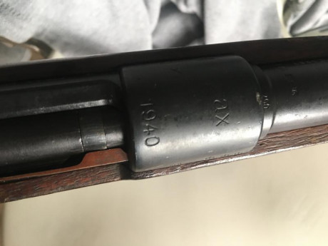 Buenas pongo en venta este k98, con las marcas de fabricación AX del 40, estos fueron los más escasos 01