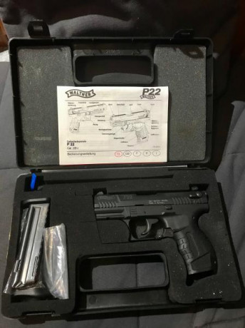 Vendo esta WALTHER P22 guiada con Licencia F y con guía como Arma de Concurso. Se la compré a un compañero 01