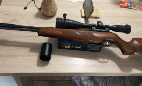 Hola vendo mi weihrauch 97 k con visor leapers 6-24x50 red/geen con montura monopieza y parasol, el  calibre 10