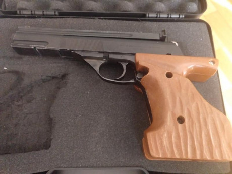 Hola compañeros, pongo a la venta una pistola astra ts22, con 3 juegos de cachas, unas anatómicas, las 10