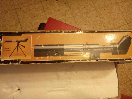 Hola foreros!!
Vendo Telescopio Tasco con aumentos entre 15 X y 45X ajustable con una rueda. Diámetro 02