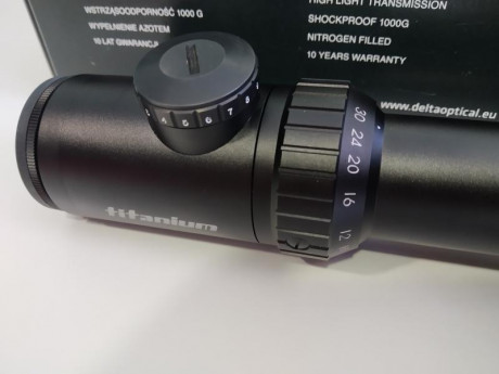 Visor Delta Optical Titanium 4.5-30x50 nuevo, con factura de tienda física nacional (979€) y garantía 01