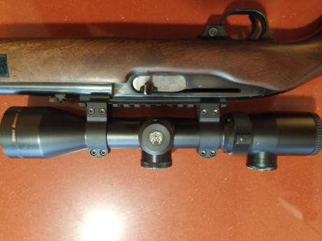 Se venden estos dos visores:
- NIKON MONARCH 1 5-6x42 con retícula iluminada en rojo o en verde y tubo 11