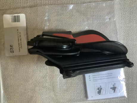 Funda fobus padle CZ75 B RT rotating paddle válida para CZ-75 y CZ-75B. Modelo difícil de conseguir.
La 01