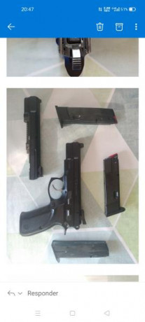 REBAJADA 500€ por todo.

Vendo pistola CZ 75B. 9mm pb. muy bien conservada. Con miras de tritio. Fabricada 02