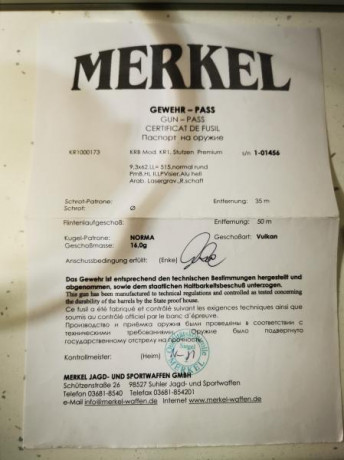 Vendo merkel kr1 caja larga, calibre 9.3x62 calibre súper contundente, gatillo con pelo, maderas perfecta 12