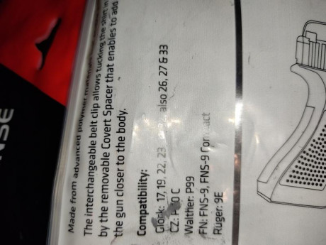 Lo dicho . 
Vendo funda de paisano marca Fab DEFENSE modelo scorpus covert , es de polímeros y va muy 00