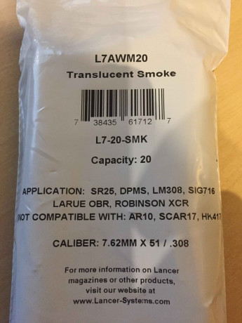 VENDIDO

, nuevo a estrenar, Cargador L7AWM20 con capacidad para 20 municiones 7,62x51 y similares.
Es 01