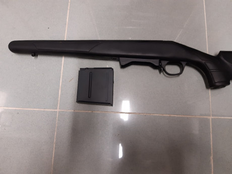 Vendo culata con cargador de rifle bergara b14 sporter modificada para cargadores AICS de 5 cartuchos 00